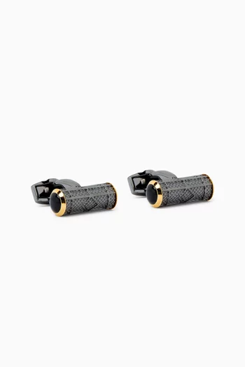 Signature Barrel Semi-precious Cufflinks