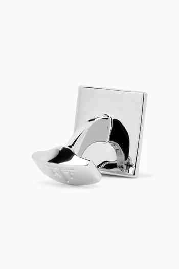Ribbed Wedge Semi-precious Cufflinks