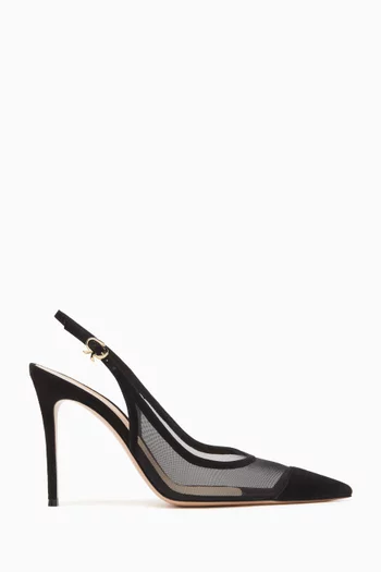 Slingback Pumps in Mesh