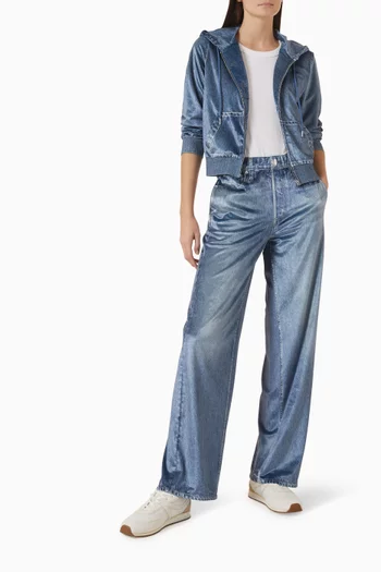 Miramar Wide-leg Pants in Velvet