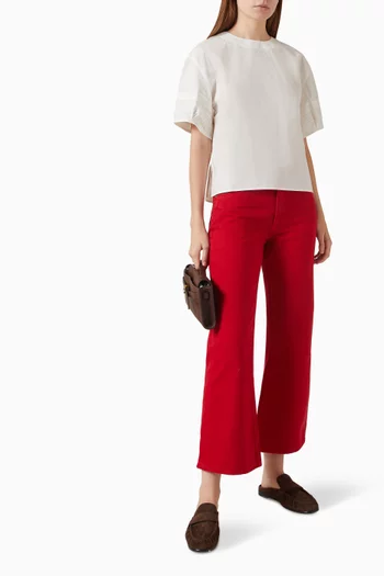 Pintucked Blouse in Cotton