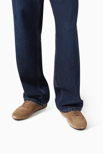Lace-up Sneakers in Suede