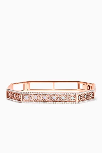 Oud Turath Diamond & Mother-of-Pearl Bangle in 18kt Rose Gold
