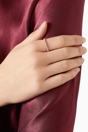 Barq Diamond Ring in 18kt Rose Gold