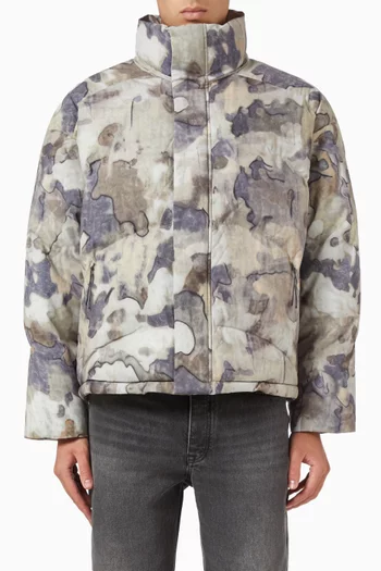 Riot Puffer Jacket in Nylon