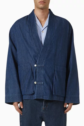 Quimono Kimono Shirt in Cotton-velvet