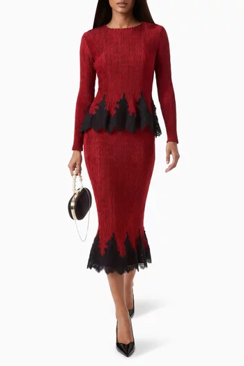 Leona Top & Skirt Set