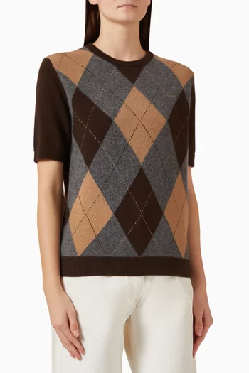 Argyle Sweater in Cashmere