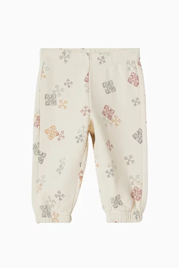 Arrow Printed Sweatpants in Fleece
