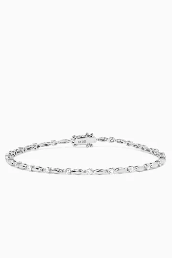 Diamond Bracelet in 14kt White Gold