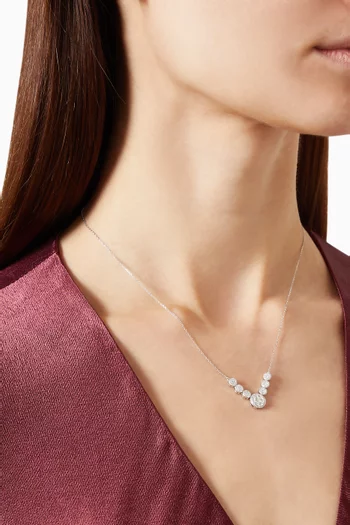 Diamond Pendant Necklace in 14kt White Gold