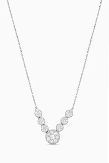 Diamond Pendant Necklace in 14kt White Gold