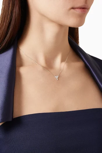 Diamond Pendant Necklace in 14kt White Gold