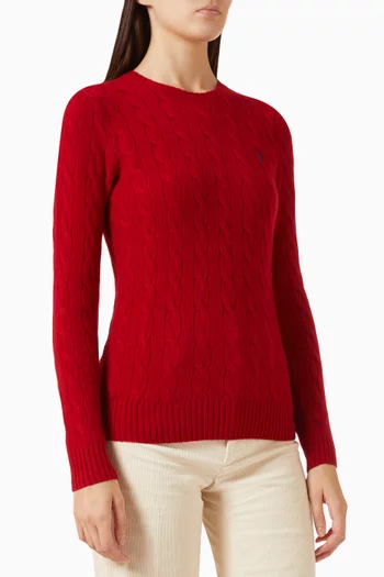 Julianna Cable-knit Sweater in Wool Blend