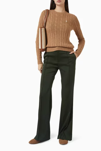Cable-knit Sweater in Cotton