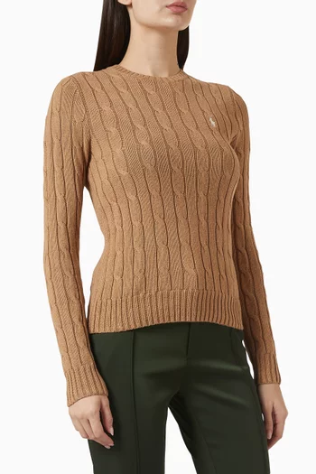 Cable-knit Sweater in Cotton