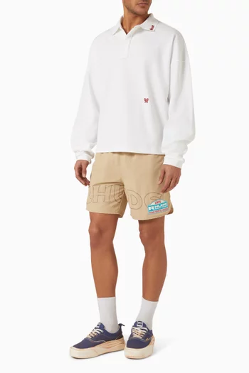 Logo Embroidery Polo Shirt in Cotton