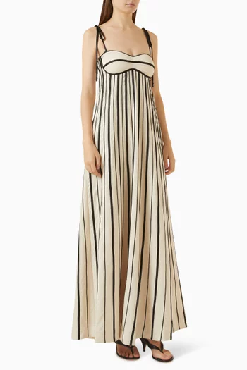 Para Ella Pleated Dress in Rayon Blend