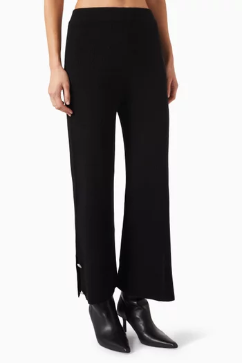 Wide-leg knit Culottes
