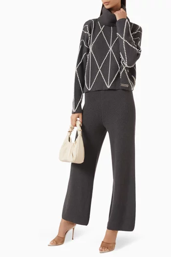 Pearl-embellished Sweater