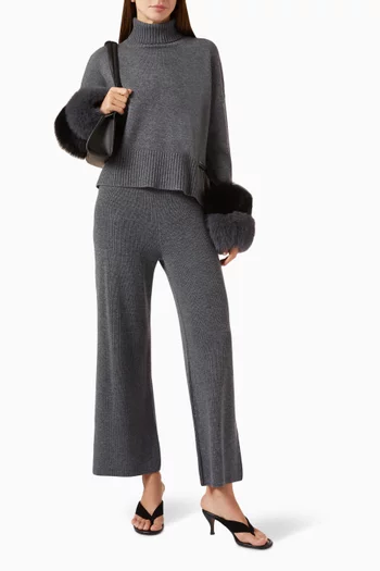 Straight-leg Knit Pants
