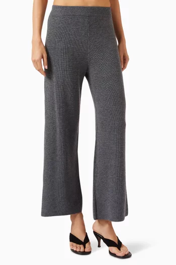 Straight-leg Knit Pants