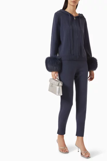 Tapered Drawstring Knit Pants