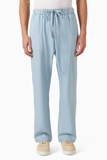Rocha Wide-leg Pants in Cotton-denim