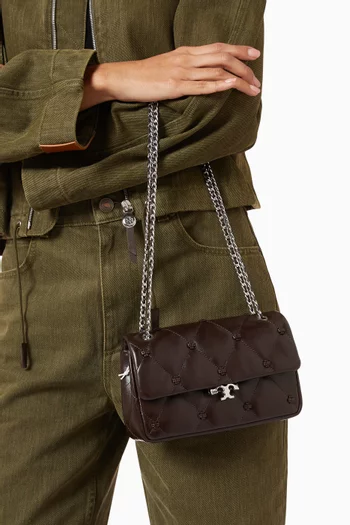 Small Bunny Knot Shoulder Bag in Napa Leather