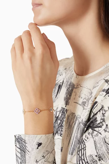Forget Me Not Bracelet in 18kt Gold-plated Brass