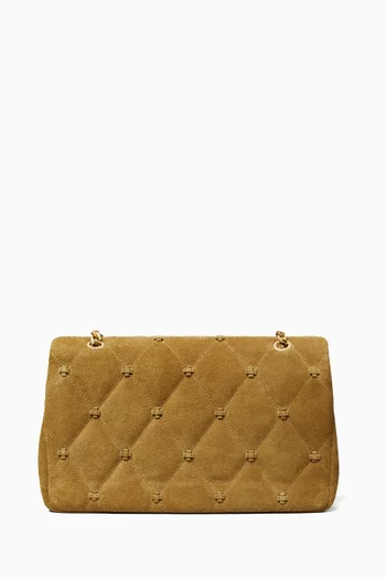 Bunny Knot Shoulder Bag in Suede