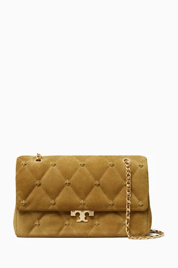Bunny Knot Shoulder Bag in Suede