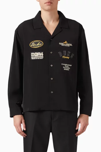 Peso Embroidered Mechanic Shirt in Cotton