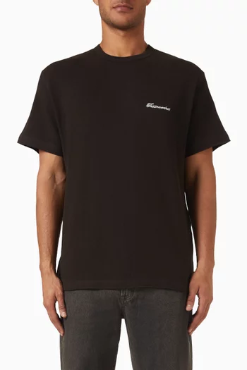 Waffle Knit T-shirt in Cotton