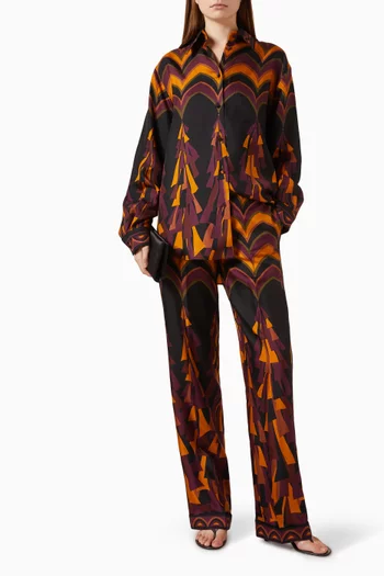 Baiadera Print Shirt in Silk