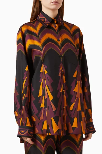 Baiadera Print Shirt in Silk