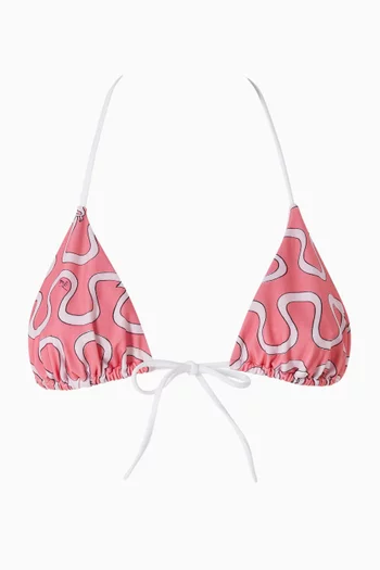 Tie-front Bikini Top