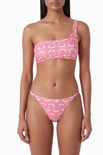 One-shoulder Bikini Top