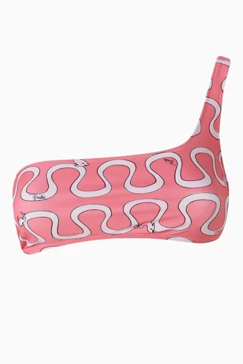 One-shoulder Bikini Top