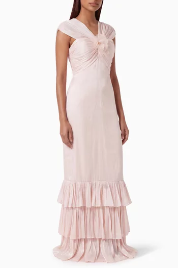 Pleated Maxi Dress