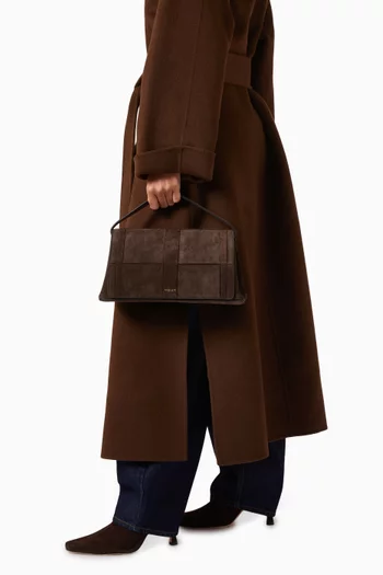 Medium Florence Shoulder Bag in Suede