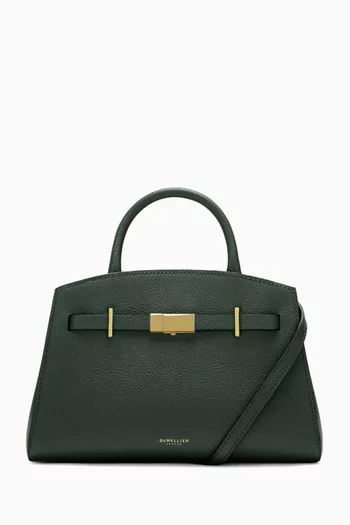 Small Hudson Top-handle Bag in Grain Leather