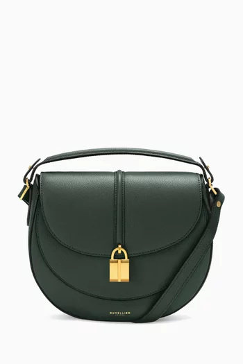 Small Siena Saddle Top-handle Bag in Grain Leather