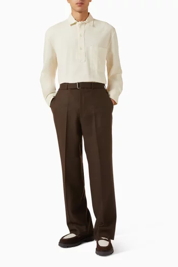 Nash Pleated Pants in Wool