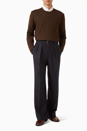 Nash Pleated Pants in Wool