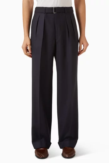 Nash Pleated Pants in Wool