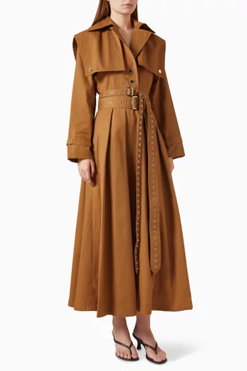 Vento Belted Dress in Cotton