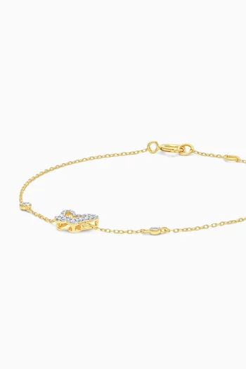 Farfalla Butterfly Diamond Bracelet in 18kt Gold