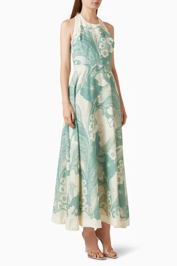 Printed Halterneck Dress