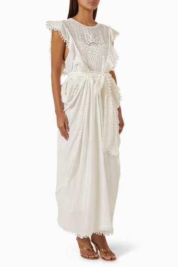 Draped Belted Dress